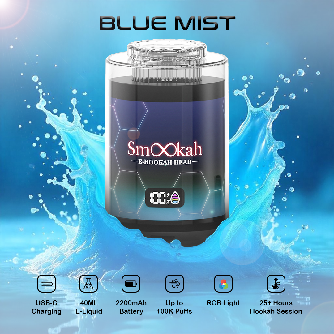Smookah 2 in 1 Disposable Vape Hookah Head 100K Puff - $24.99