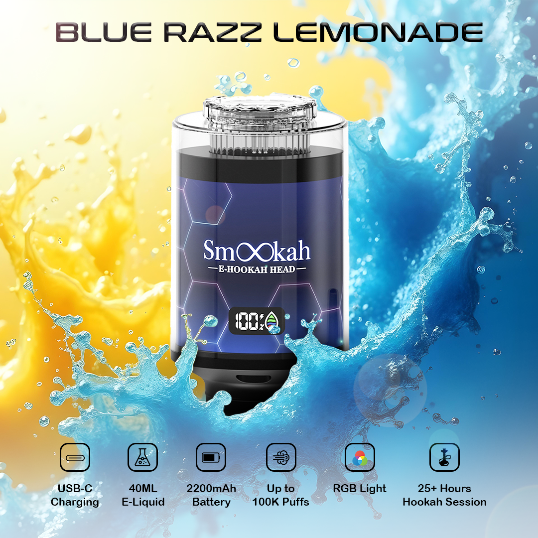 Smookah 2 in 1 Disposable Vape Hookah Head 100K Puff - $24.99