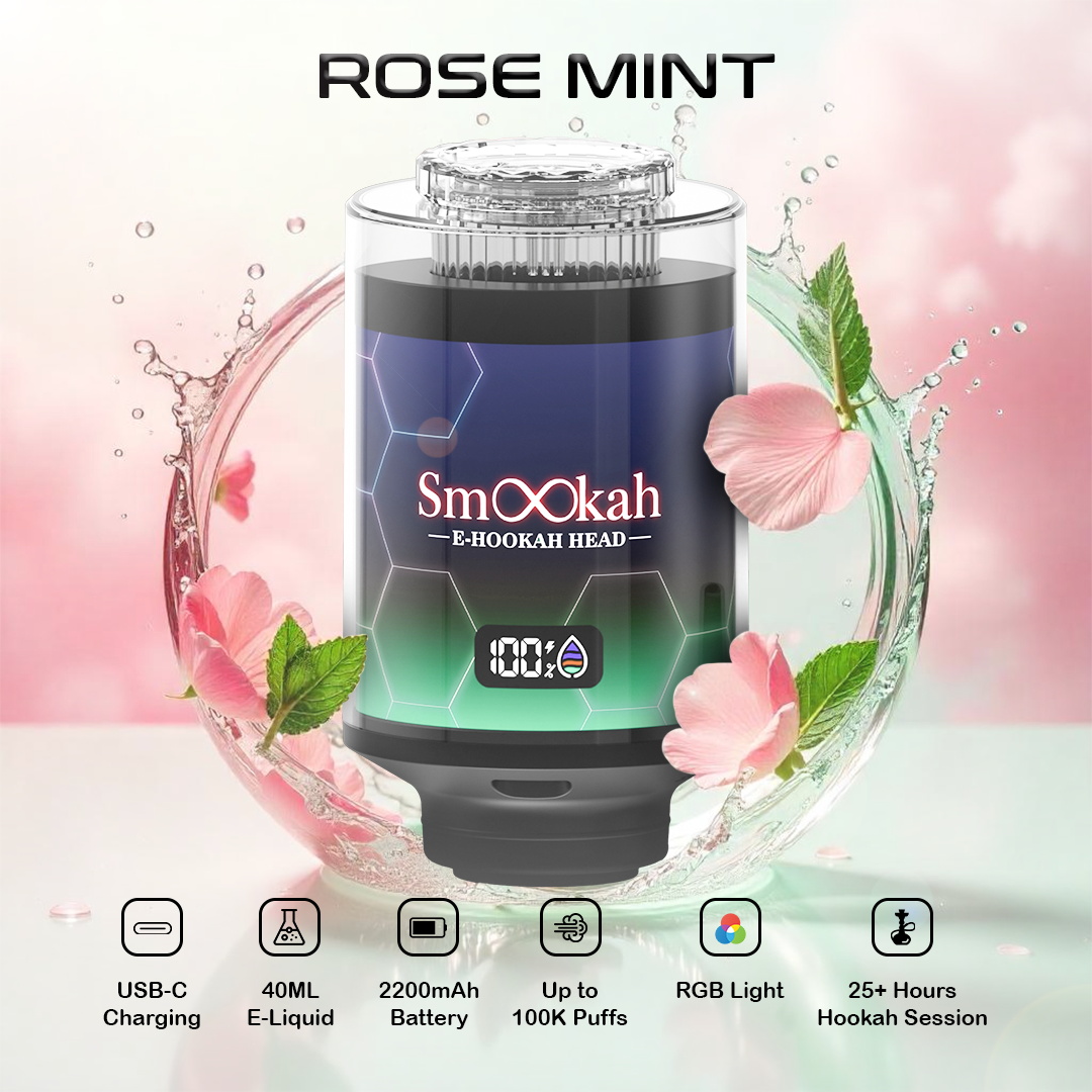 Smookah 2 in 1 Disposable Vape Hookah Head 100K Puff - $24.99