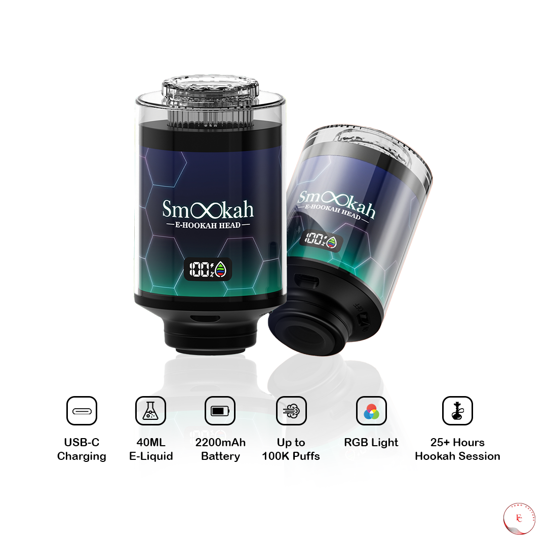 Smookah 2 in 1 Disposable Vape Hookah Head 100K Puff - $24.99