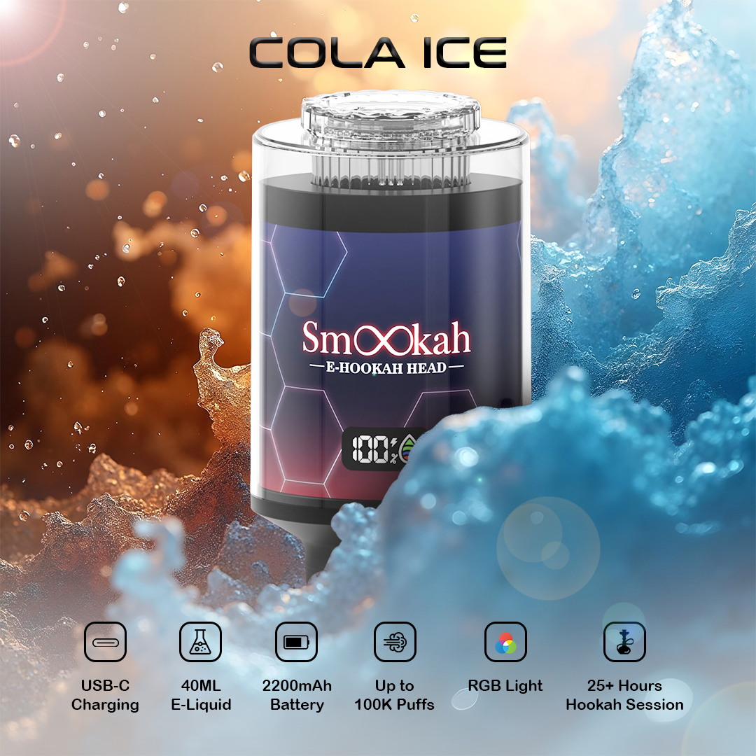 Smookah 2 in 1 Disposable Vape Hookah Head 100K Puff - $24.99