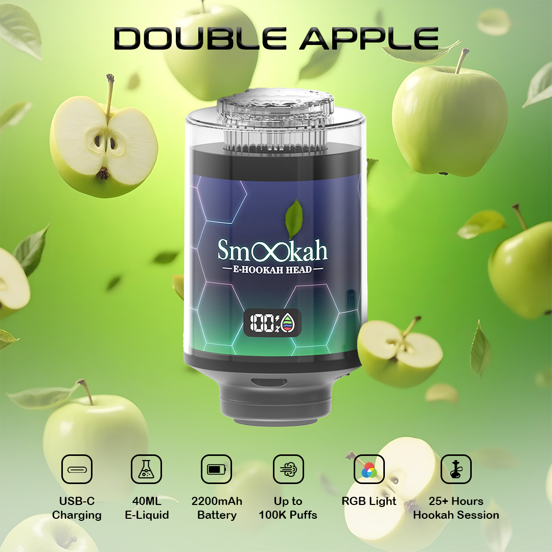 Smookah 2 in 1 Disposable Vape Hookah Head 100K Puff - $24.99