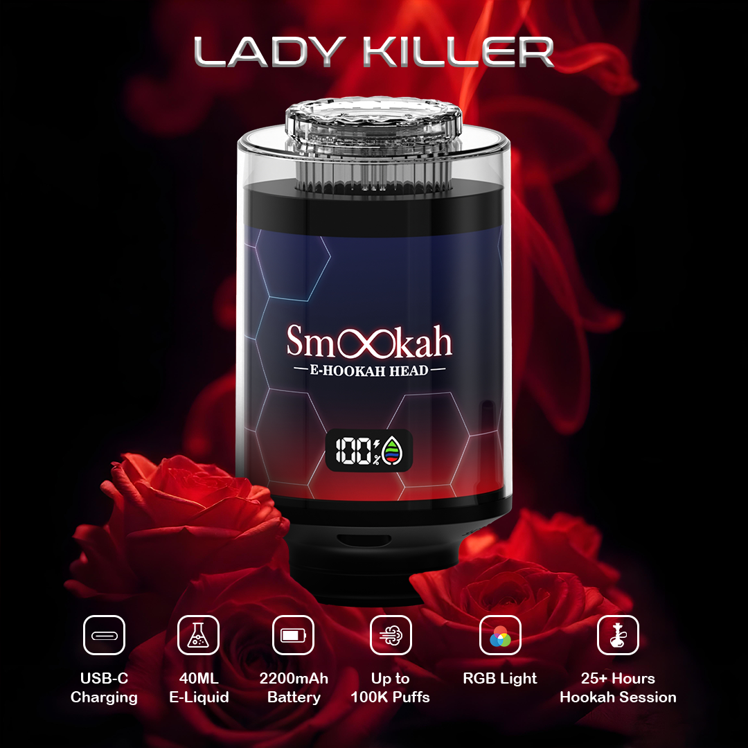 Smookah 2 in 1 Disposable Vape Hookah Head 100K Puff - $24.99
