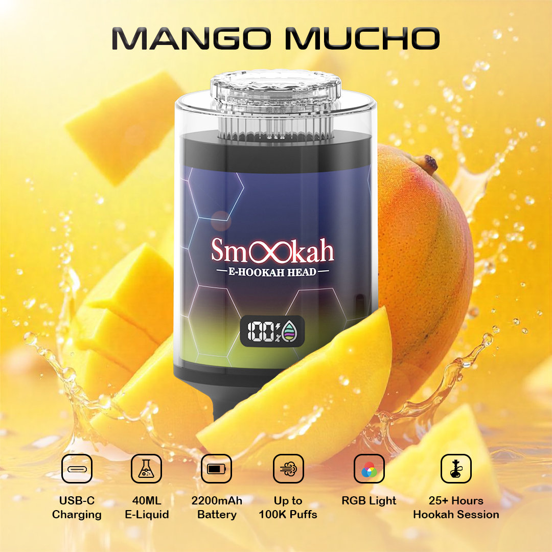 Smookah 2 in 1 Disposable Vape Hookah Head 100K Puff - $24.99