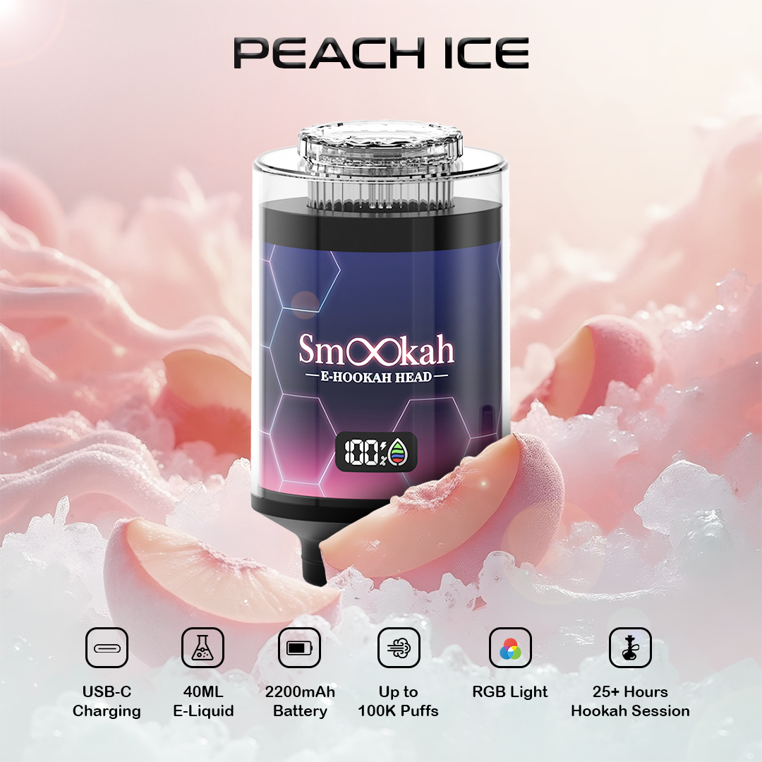 Smookah 2 in 1 Disposable Vape Hookah Head 100K Puff - $24.99