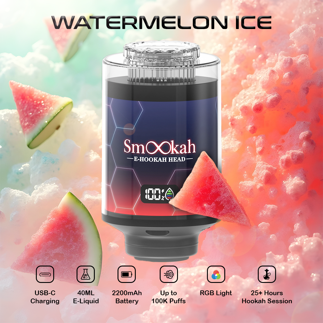 Smookah 2 in 1 Disposable Vape Hookah Head 100K Puff - $24.99